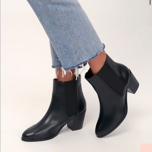 LULUS BLACK BOOTIES
